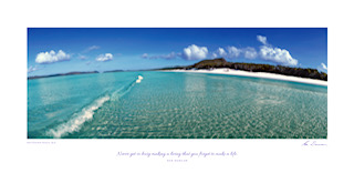 POSTER OF PURPOSE - WHITEHAVEN BEACH Inspirational